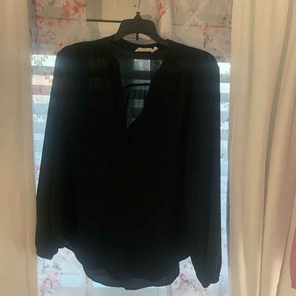 Black Long Sleeve Blouse Size M